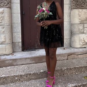 Black sequin party/hoco dress